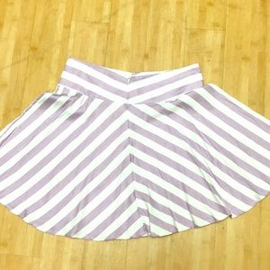 Purple stripped skirt